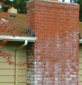 White Staining on Chimney