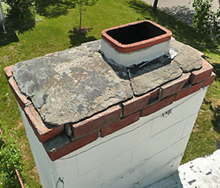 bad chimney crown repair