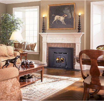 NY Hudson Valley Wood Fireplace Insert