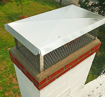 chimney cap installation in Hudson Valley area of NY