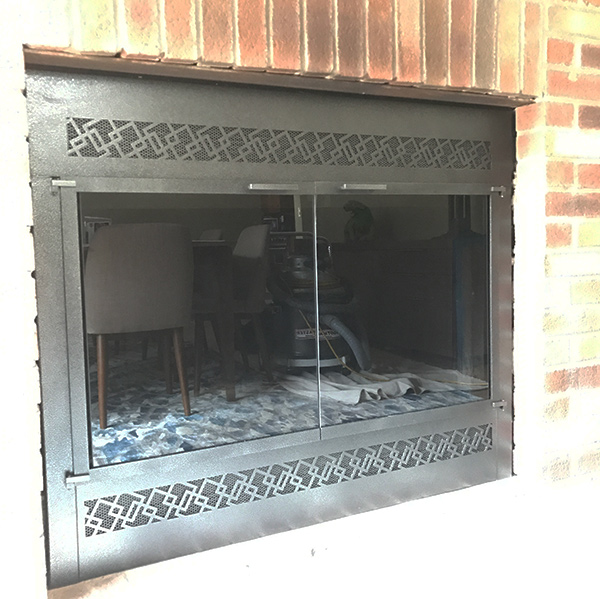 Red Hook NY installed fireplace custom face