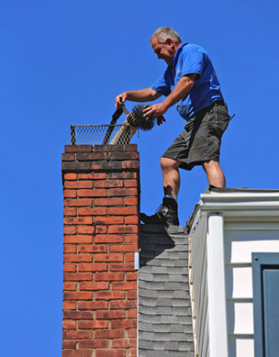 cleaning chimney in kingston