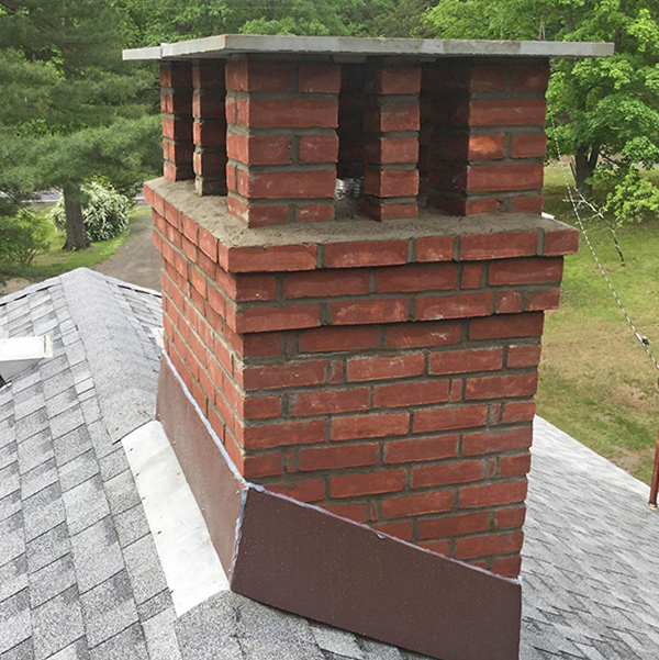 flash install and chimney rebuild in woodstock ny