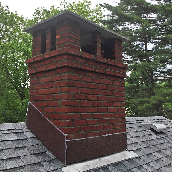 chimney rebuild and flash install woodstock ny