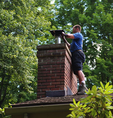 chimney repairof missing chimney cap in millerton ny
