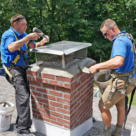 Fixing Damage Chimney Crowns