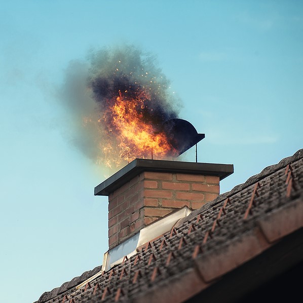 A chimney fire in Pawling NY