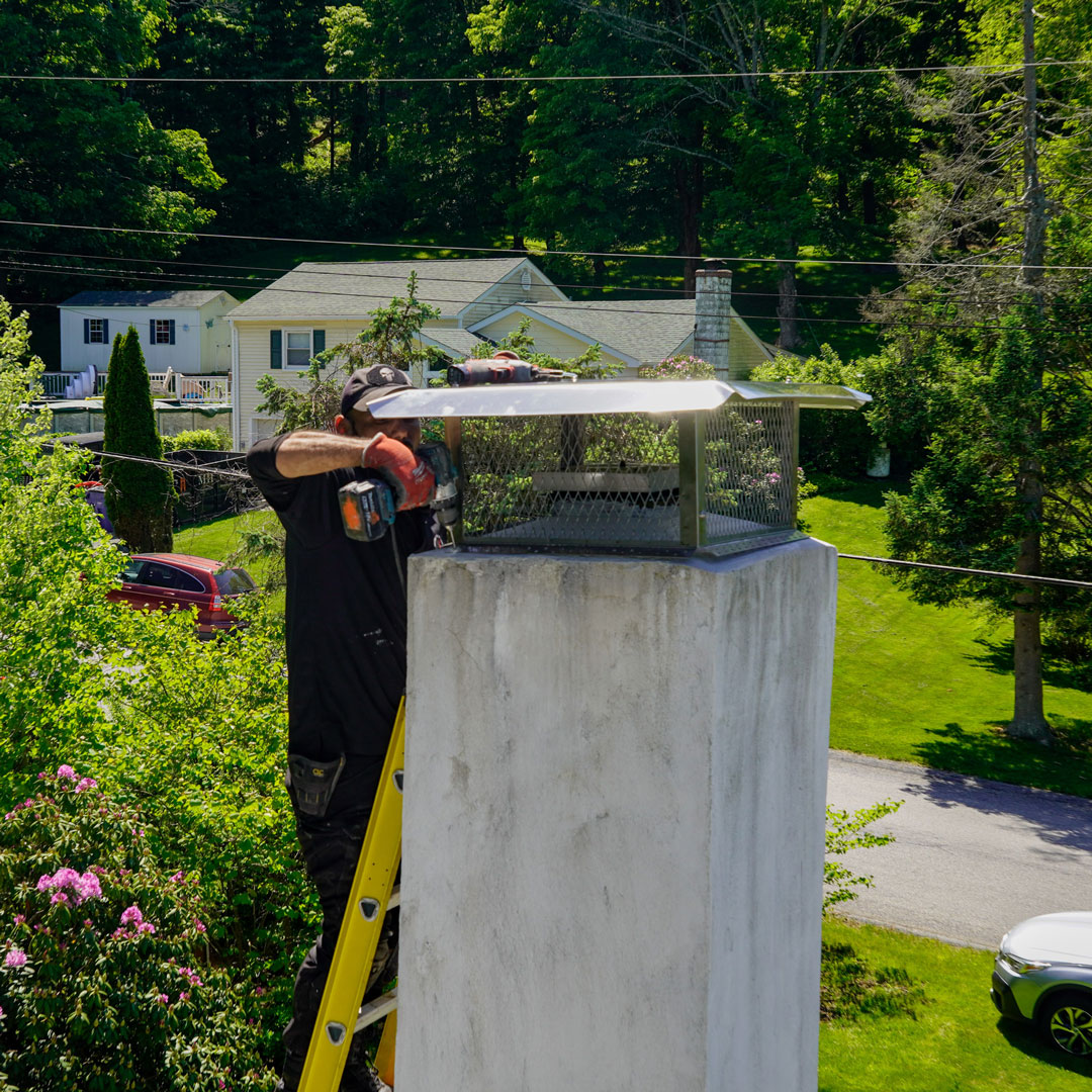 esopus chimney crew replaces chimney caps near rifton ny